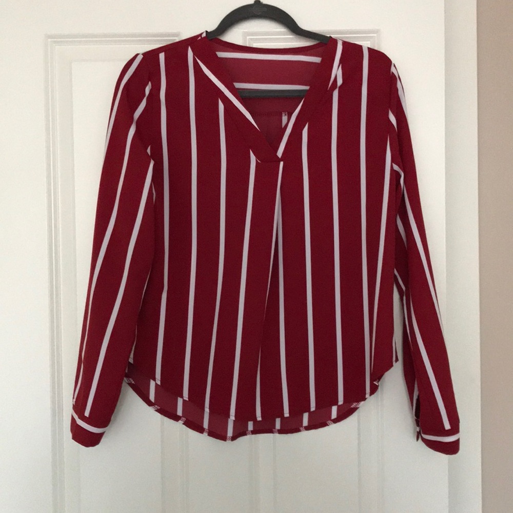 Red blouse